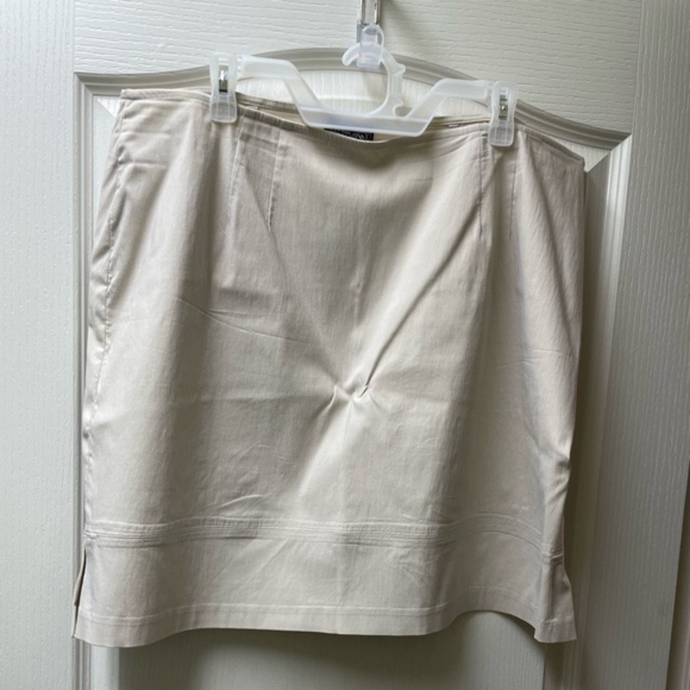 Venezia Tan Pencil Skirt